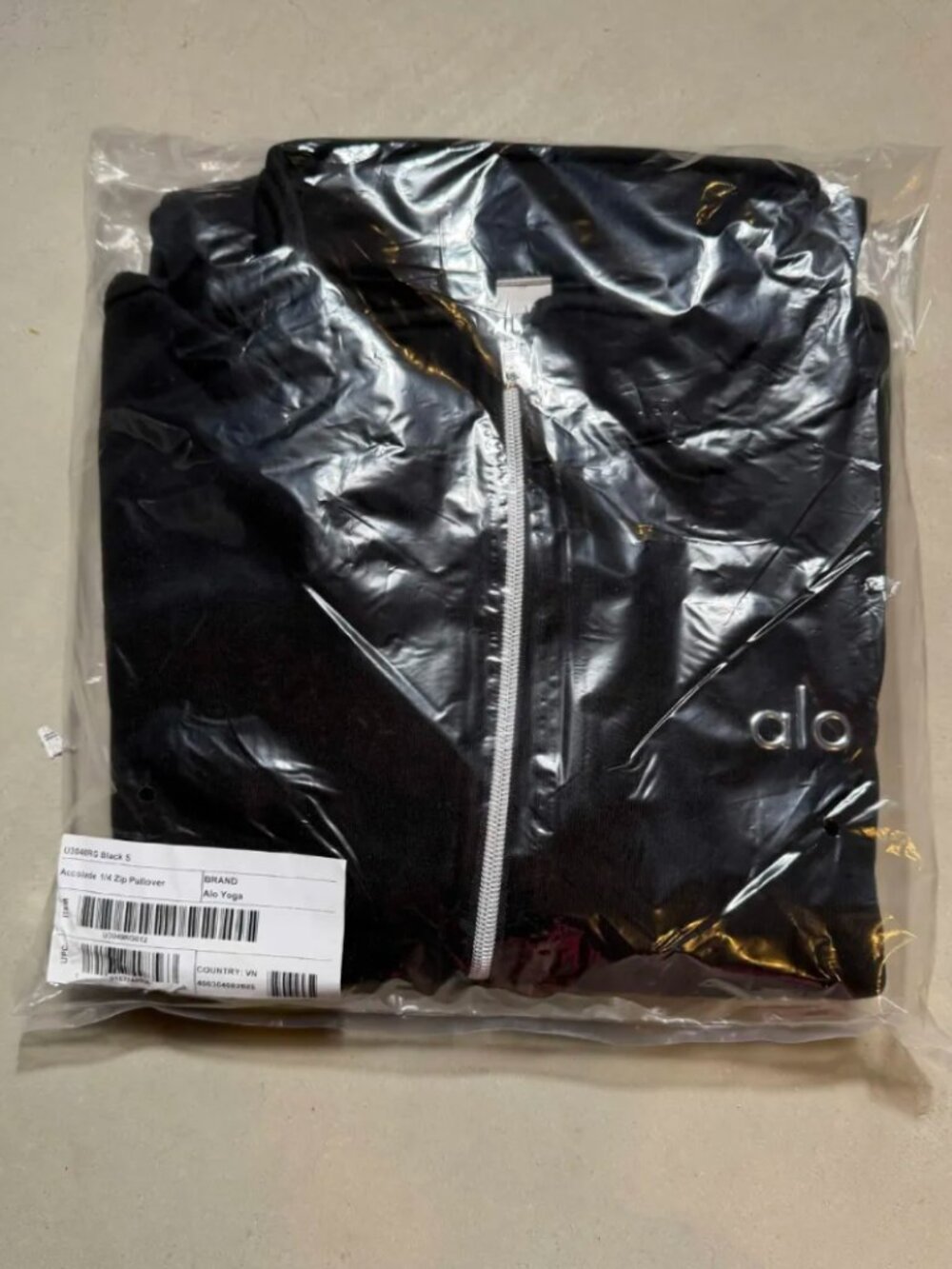 ALO Accolade Quarter-Zip Pullover Black Muliple Sizes NWT - Picture 8 of 9